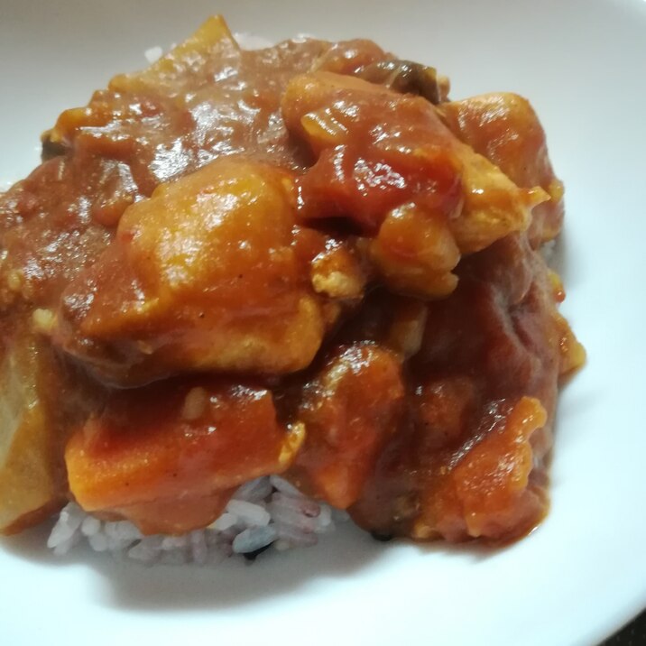 ホールトマト缶でコク旨 カレーライス レシピ 作り方 By Momiji Mama 楽天レシピ